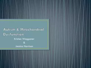 Autism &amp; Mitochondrial Dysfunction