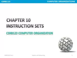 CHAPTER 10 INSTRUCTION SETS