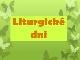liturgick dni