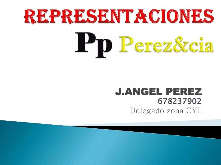 representaciones pp perez cia
