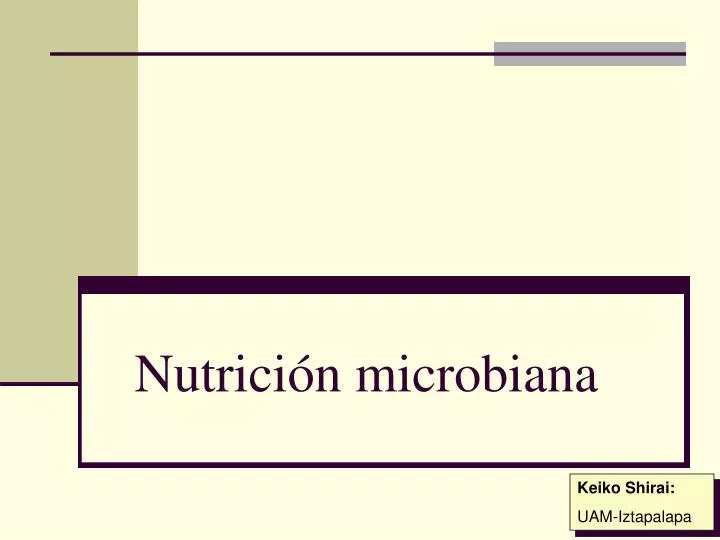 nutrici n microbiana