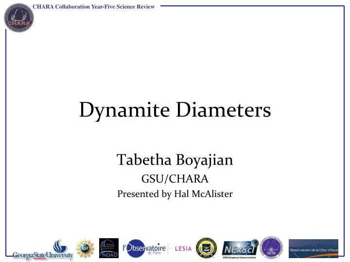 dynamite diameters