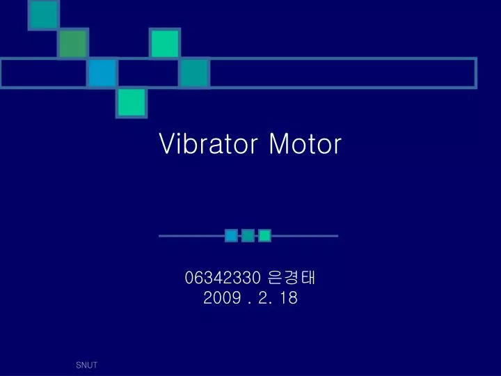 vibrator motor