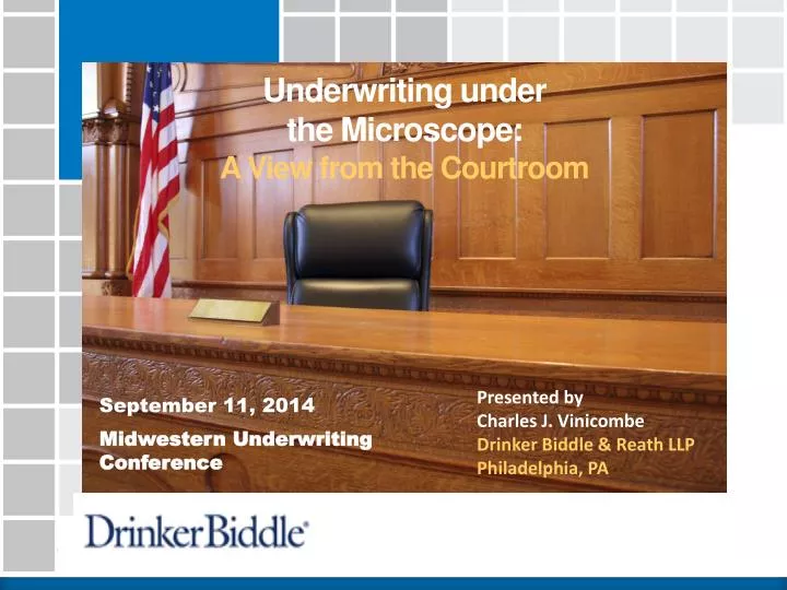 underwriting under the microscope a view from the courtroom
