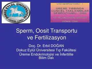 sperm oosit transportu ve fertilizasyon