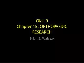 oku 9 chapter 15 orthopaedic research