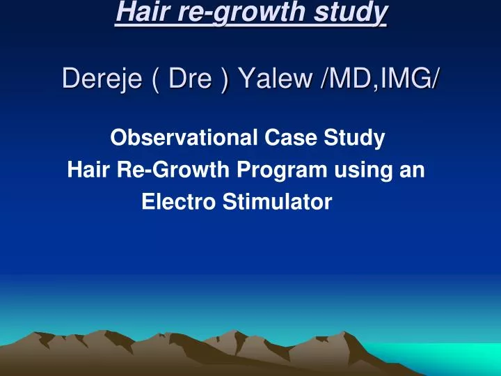 hair re growth study dereje dre yalew md img