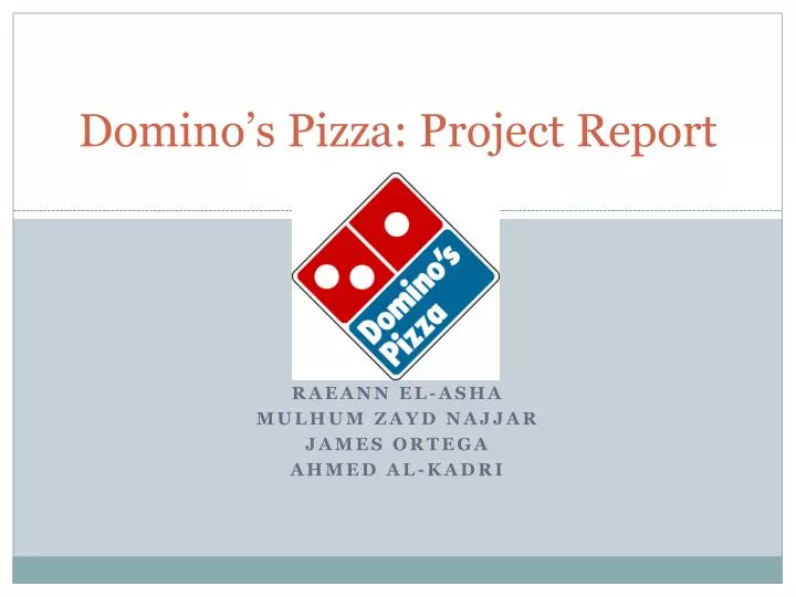 domino s pizza project report