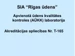 SIA “Rīgas ūdens” - slide 1