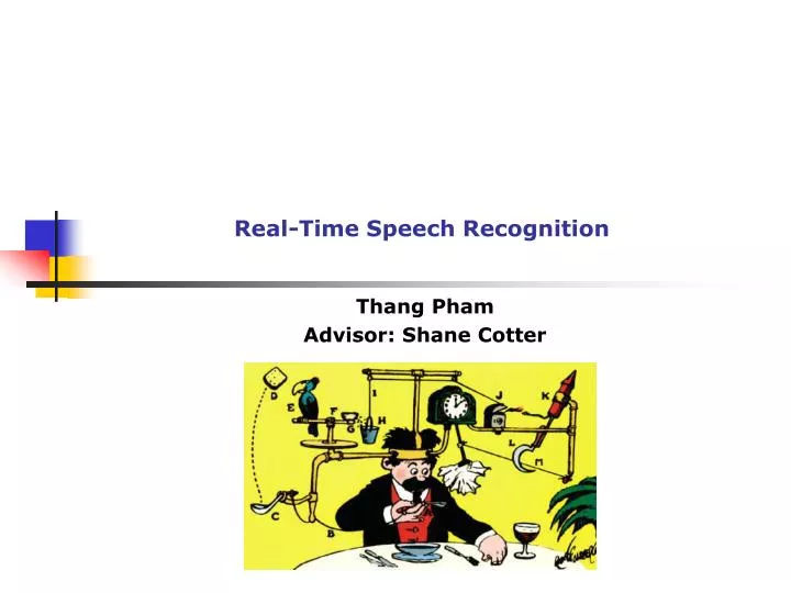 real time speech recognition