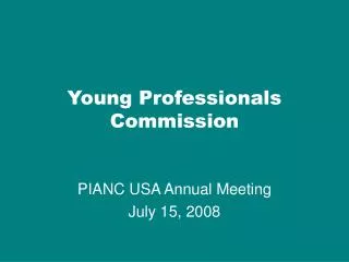 Young Professionals Commission