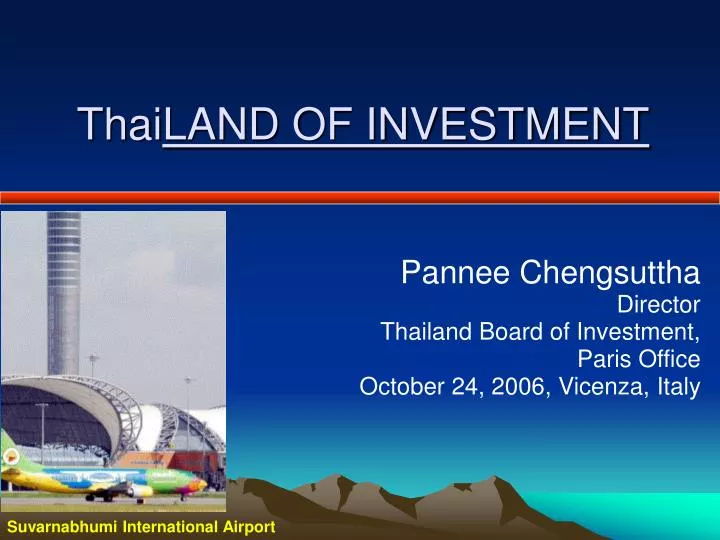 thai land of investment