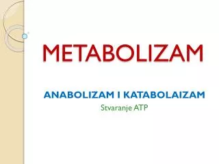 metabolizam