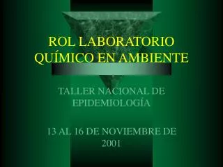 rol laboratorio qu mico en ambiente