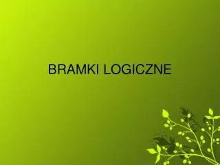 bramki logiczne