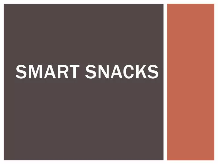 smart snacks