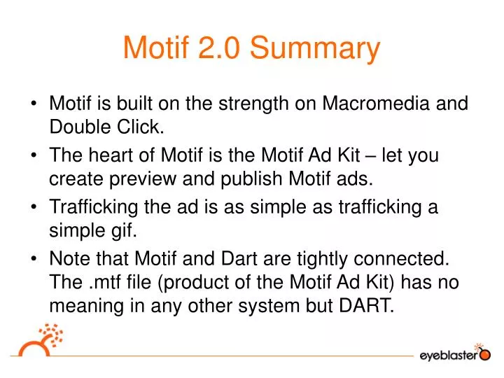 motif 2 0 summary