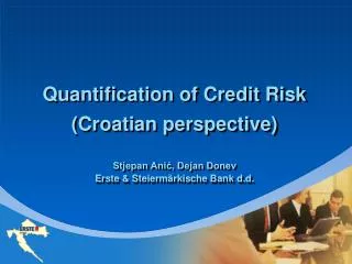 Quantification of Credit Risk (Croatian perspective)