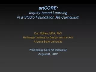 artCORE: Inquiry-based Learning in a Studio Foundation Art Curriculum