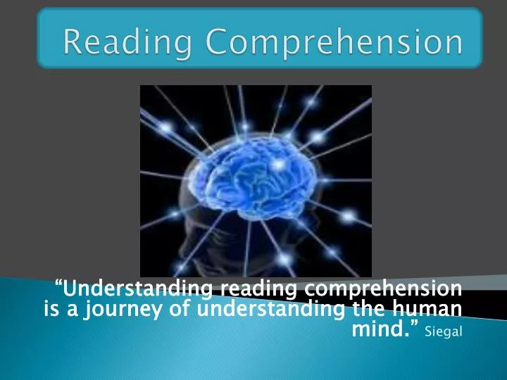 reading comprehension