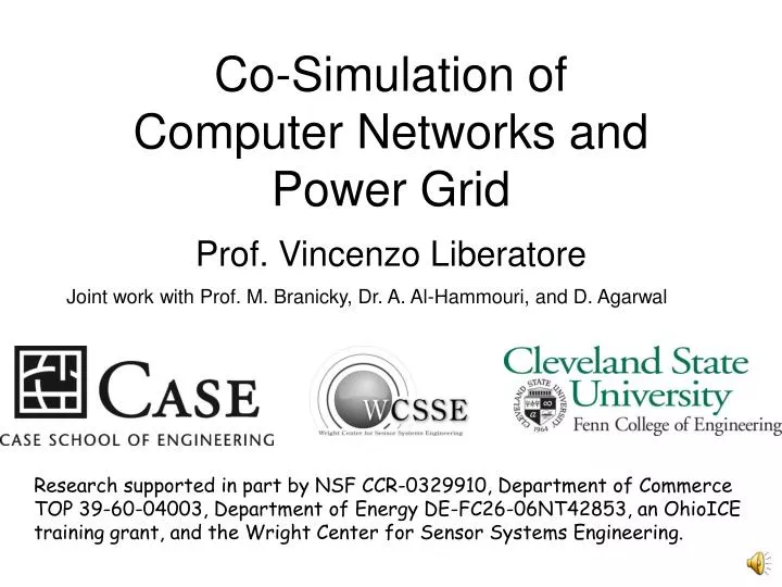 co simulation of computer networks and power grid