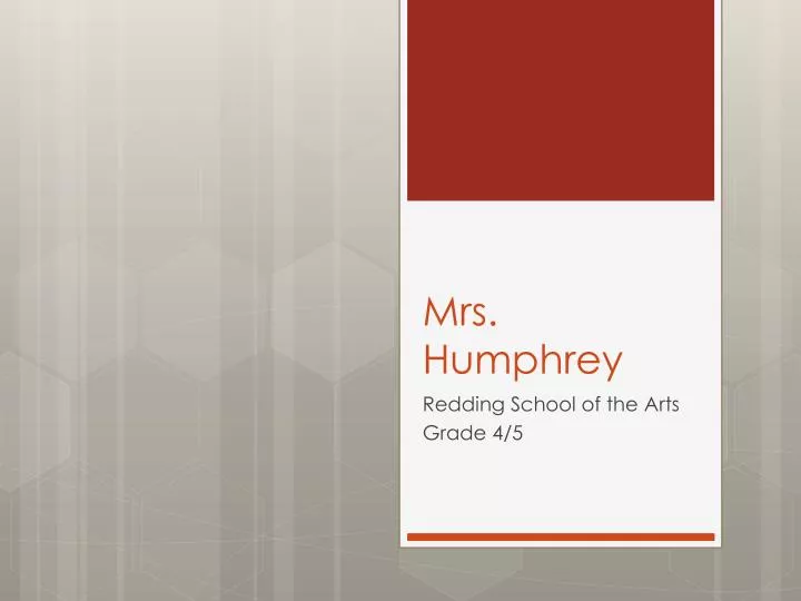mrs humphrey