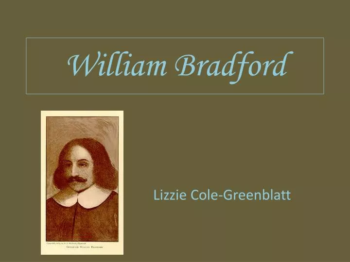 william bradford
