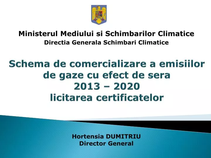 schema de comercializare a emisiilor de gaze cu efect de sera 2013 2020 licitarea certificatelor