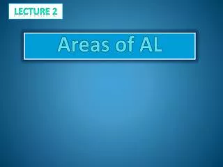 Areas of AL