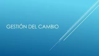 gesti n del cambio