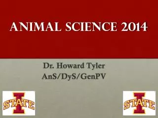 ANIMAL SCIENCE 2014