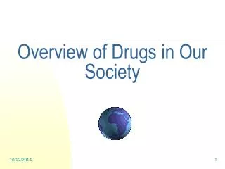 Overview of Drugs in Our Society