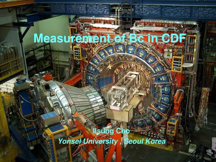 measurement of bc in cdf