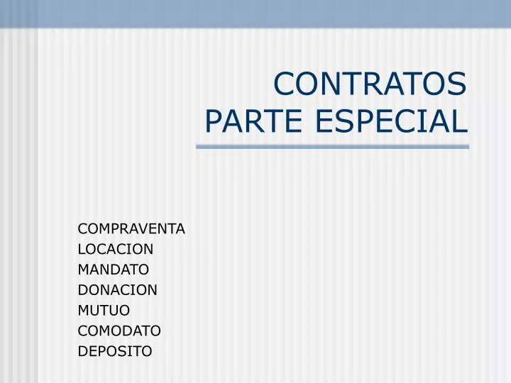 contratos parte especial