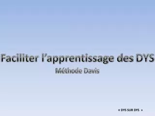m thode davis