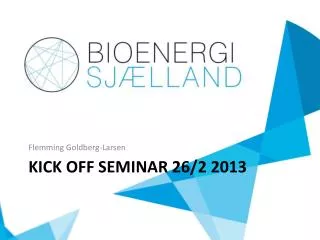 kick off seminar 26 2 2013