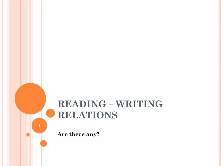 reading writing relations