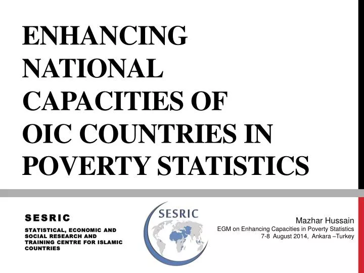 enhancing national capacities of oic countries in poverty statistics