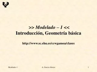 modelado 1 introducci n geometr a b sica