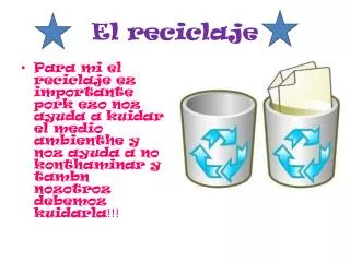 el reciclaje