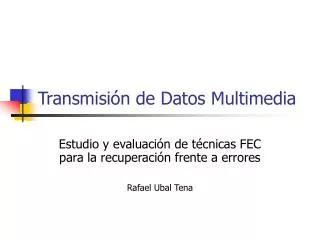transmisi n de datos multimedia