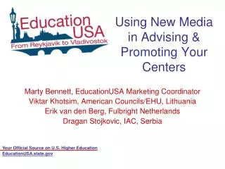 Using New Media in Advising &amp; Promoting Your Centers