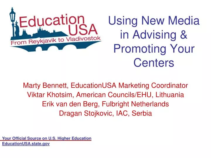 using new media in advising promoting your centers