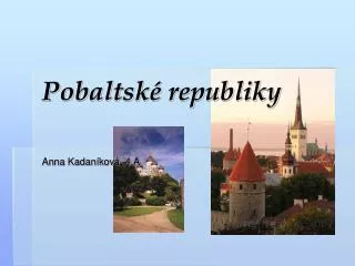 pobaltsk republiky