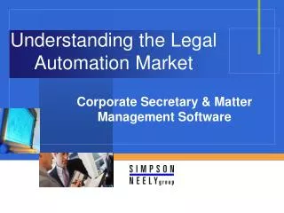 Understanding the Legal Automation Market