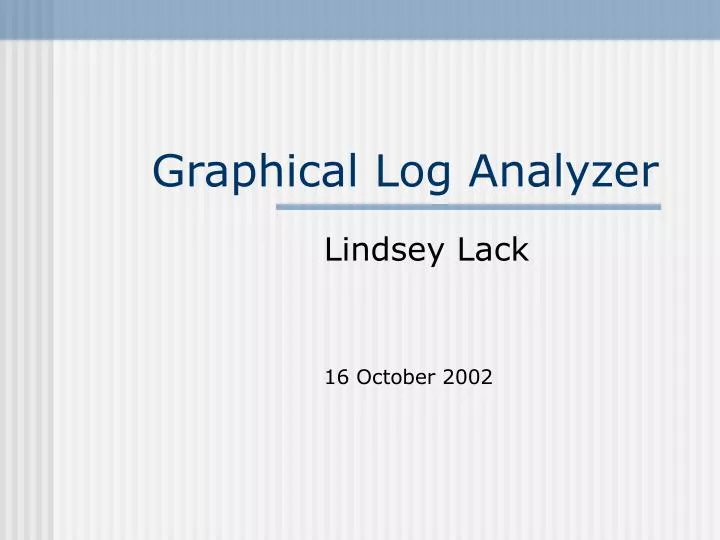 graphical log analyzer