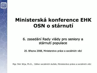 m inistersk konference ehk osn o st rnut
