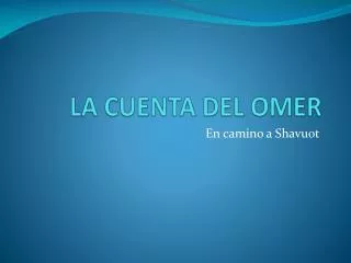 la cuenta del omer