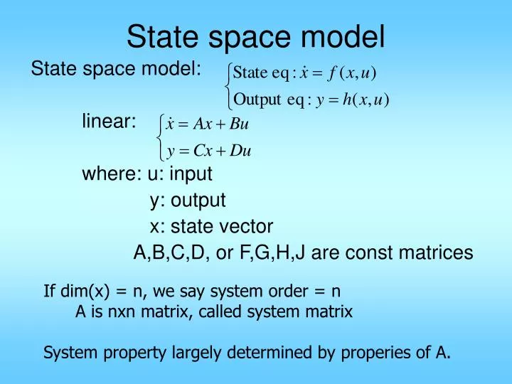 state space model