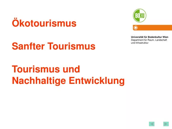 kotourismus sanfter tourismus tourismus und nachhaltige entwicklung